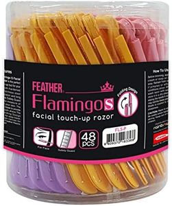 Feather Flamingos Facial Touch up Razor 48 Pieces