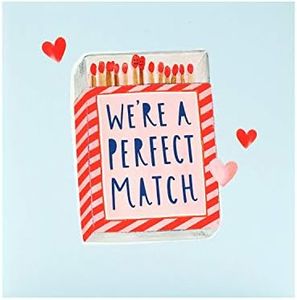 uk greetings Valentines Day Card For Him/Her With Envelope - Perfect Match Design
