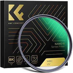 K&F Concept 43mm MC UV Protection Filter with 28 Multi-Layer Coatings HD/Hydrophobic/Scratch Resistant Ultra-Slim UV Filter for 43mm Camera Lens (Nano-X Series)