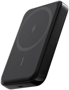Anker 321 Batterie Externe Magnétique (PowerCore Magnetic 5K), 5,000mAh Magnetic Wireless Portable Charger, Compatible with iPhone 16/15/14/13/12/Pro/Plus/Pro Max Series(Noir)