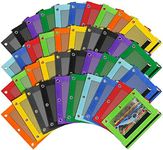 40 Pcs Pencil Pouch for 3 Ring Bind