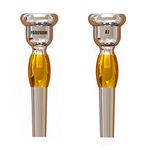 PADOVANI MUSIC | A7 Lightweight Trumpet Mouthpiece | Adjustable Resonator, Premium Trumpet Mouthpiece, High Definiton, Professional Mouthpiece, Trumpet Accessories | Brass, Silver and Gold