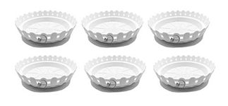 OSHIGREENS Plant Saucer gamla Bottom Plate Plastic drip Trays 6 inch Flower Pot Tray for Indoors & Outdoor Plants or Planter pots (Pack of 6)
