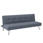 Serta Sofabed, Fabric, Wood, Metal, Light Grey, 66.1" W x 33.1" D x 29.5" H