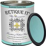 Retique It 32 Oz (Quart), Seven Seas 24: Renaissance Chalk Furniture & Cabinet Paint Qt - Non Toxic, Eco-Friendly, Superior Coverage - Seven Seas (32Oz)