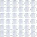 HayWHNKN 36pcs Sublimation Blank Ceramic Mugs Blank Coated Coffee Mugs Heat Press Mugs for Christmas Decorations Sublimation Printing Craft (11oz)