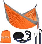 Single Double Camping Hammock with Tree Straps, 660lbs Portable Nylon Hammock for Outdoors, Camping, Backpacking, Beach, Travel,Garden and Courtyard