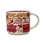 Starbucks Been There Series Across the Globe Orlando Florida Ceramic Mug, 14 Oz - Collectible Sunshine State Cup for Coffee Lovers