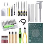 Coptiner 109PCS Gundam Model Tools Kit, Craft Set Model, Hobby Basic Tools for Gundam Model Building , Repairing and Fixing, Arts and crafts with a Plastic Box