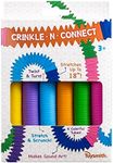 Toysmith Crinkle N' Connect, 6 Colors, 6 Tubes, Makes Sound