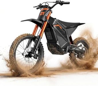 Electric Dirt Bike for Adults Teens, 6000W Peak Motor 60V 30Ah Battery 50MPH Electric Motorcycle, 60 Miles Long Range Off-Road E Dirt Bike, 14/17" Knobby Tires, Dual Suspension & Hydraulic Brakes