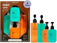 SpaLife Men's Hair & Body Care 4-Piece Set – Body Wash, Shave Gel, After-Shave Gel, Shampoo – Men's Skincare – After-Shave Lotion for Men – Gift Set – Gifts for Men – Gifts for Guys