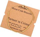 JoycuFF Morse Code Bracelets for Wo