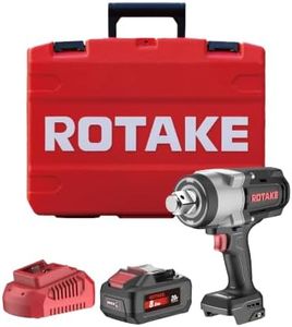 ROTAKE 20V 1" Pro Heavy-Duty Cordless Impact Wrench Kit, 1880 FT-LBS, TB6