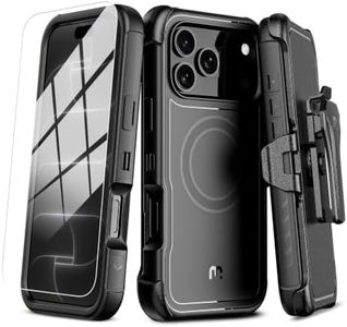 M MYBAT PRO for iPhone 18 Pro Max Case with Belt Clip Holster,Magnetic Case