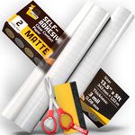 Matte Clear Contact Paper Roll 13.5 x 5ft - Multipurpose 2 Pack Self Adhesive Rolls