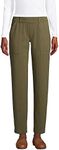 Lands' End Womens Starfish Utility Ankle Pant Forest Moss Regular Medium