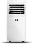 Eco-Air Portable Air Conditioner (9,000 BTU), Works as Dehumidifier & Fan, Control with Touch Panel & Remote