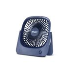 Dylect Briza Portable Ultralite Mini Fan, 2000mAh Rechargeable Battery, TruSilent BLDC Motor, 4 Speeds with ZenAir Natural Breeze, USB Charging, 2-in-1 Table & Wall Mount for Home, Kitchen, Travel