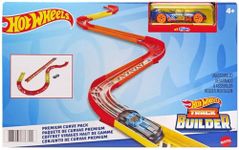 Hot Wheels Track Builder Pack Assorted Curve Parts Connecting Sets Ages 4 and Older, GLC88