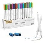 REALIKE Dual Tip Pens for Cricut Joy Accessories Tools Dual Tip Marker Pens Set of 36 Pack Assorted Writing Drawing Fine Point Pen Compatible with Cricut Joy Cutting Machine (0.4 Tip & 1.0 Tip)