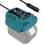 Mini Car Charger for Makita 18V Battery, Portable Charger use on Car, Cigarette Lighter Plug, 1/4 Size of DC18RC Charger (only for 18V Battery)