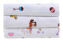 Wonder Wee 2 Layered Baby Swaddle Blanket, 44" x 44", Unicorn with Yellow Animals and Pink Toys, Pack of 3