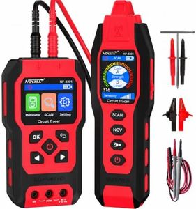 NOYAFA NF-8301 Circuit Tracer - Underground Circuit Breaker Finder & Digital Multimeter, 8 Level Sensitivity Adjustment, Rechargeable Wire Tracer for Fuses, Irrigation, Wall Wires
