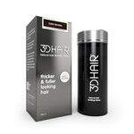 3D Hair Building Fibres 35g Bottle Hair Fibres for Thinning Hair for Women & Men, Hair Powder for Thinning Hair - Make Hair Look Thicker in Seconds with hair filler (Dark Brown)