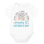 Lillypupp Happy First Father'S Day Newborn Baby Clothes For Boy Girl. Baby Romper For Fathers Day Gift For New Daddy Father Dad Husband.