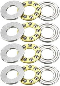 uxcell F8-16M Thrust Ball Bearings 8mm x 16mm x 5mm Chrome Steel Single Direction 4pcs