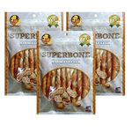 Foodie Puppies Superbone All Natural Chicken Sticks Dog Treat, 9 in 1 (Peanut Butter - Pack of 3) | Highly-Digestible Training Chew Treat | Healthy and Tasty Snack Suitable for All Breeds of Dogs