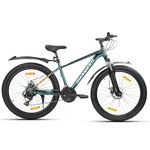ROADGIANT Legacy 27.5T | MTB | Aluminum Alloy Frame Bicycle | Dual Disc Brakes | 21 Speed Shimano| Front Suspension | Unisex |for All-Terrain Riding (Metallic Green)