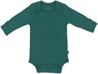KYTE BABY Unisex Long Sleeve Bodysuit, Rayon Made From Bamboo (18-24 Months, Emerald)