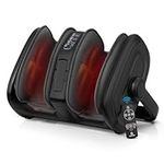 Comfier Shiatsu Foot Massager Machine, Foot Calf Massager with Heat, Kneading & Vibration Massage, Remote Control, UP to Men Size 14, Gifts for Mom Dad
