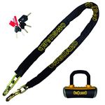 OnGuard 8019L Mastiff 10mm X 5-Feet 4-Inch Quad Chain Lock