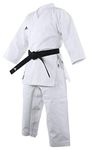 Adidas | WKF Club Karate Gi for Men, Women & Kids | Perfect for Training and Sparring | Durable Polycotton Martial Arts Uniform with Elasticated Waistband and Climacool Feature