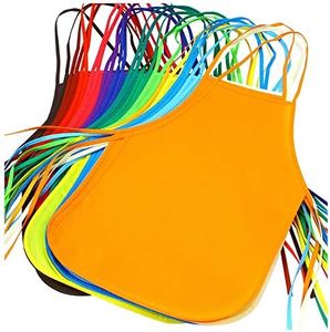 Grembiuli per bambini, 12pezzi 12 colori Grembiuli in tessuto non tessuto per arti e mestieri Pittura artistica Attività aula, Eventi comunitari e cucina
