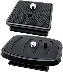 CKANDAY 2 adaptadores de Montaje para cámara de trípode de liberación rápida de 41 mm y 43 mm, 2 tamaños de liberación QR trípode de cámara de liberación QR Piezas de Repuesto compatibles con Ambico
