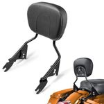 PBYMT Detachable Passenger Backrest Fit for Harley Touring, Quick Release Sissy Bar Compatible with Harley Davidson Street Glide Road Glide Road King Electra Glide Ultra Limited 2009-2024 (Black)