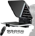 Desview T3 Teleprompter, 8 inch High Display Glass, Teleprompters with Remote Control, Compatible with iPad Tablet Smartphone up to 11 inch,Support Wide Angle Lens, Great Partner for Live Streaming