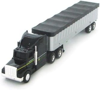 ERTL John Deere Grain Semi Truck Toy Replica - 1:64 Scale - Construction Toys - Die-Cast Metal and Plastic Material - Kids Toys Ages 8 Years and Up