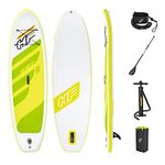 Bestway Hydro-Force Sea Breeze SUP Paddle board, Stand up Inflatable Paddle board, 10ft Board, Contains Paddle, Handpump and Leash