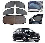 Auto Addict Car Half with Dicky Magnetic Sunshades Set of 5 Pcs (2 Half,2 Non-Half,1 Dicky) for Creta New 2020