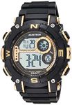 Armitron Sport Men's Digital Chronograph Resin Strap Watch, 40/8284, Black/Gold, 40/8284GBK