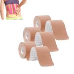 Kayiete Kinesiology Tape Precut, Sports Tape for Recovery Sports Athletic Physio Therapy Injury. Athletic Tape for Ankle Neck Knee Shoulder Pain Relief and Support 2" x 19.7 feet (3Rolls,60 Precut Strips, skin color)