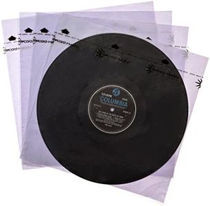 Record Inner Sleeves Anti-Static- (50Pk) Premium Protection Covers for Your 12" LP Vinyl Albums Collection