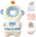 Baby Head Protector Backpack, Toddler Baby Head Protection Backpack with Baby Knee Pads Alarm Function for Walking & Crawling, Soft, Breathable and Wearing Safety Baby Head Protector