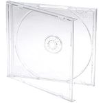 Professional CD/DVD Jewel Case Clear Tray [10.4mm] Pack of 10 (with Free 10 Branded Blank DVD)