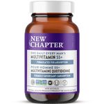 New Chapter Men's Multivitamin 50 plus for Brain, Heart, Digestive, Prostate & Immune Support with 20+ Nutrients + Astaxanthin - Every Man's One Daily 55+, Gentle on the Stomach - 60 ct